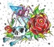 Spyder Rose Tattoo